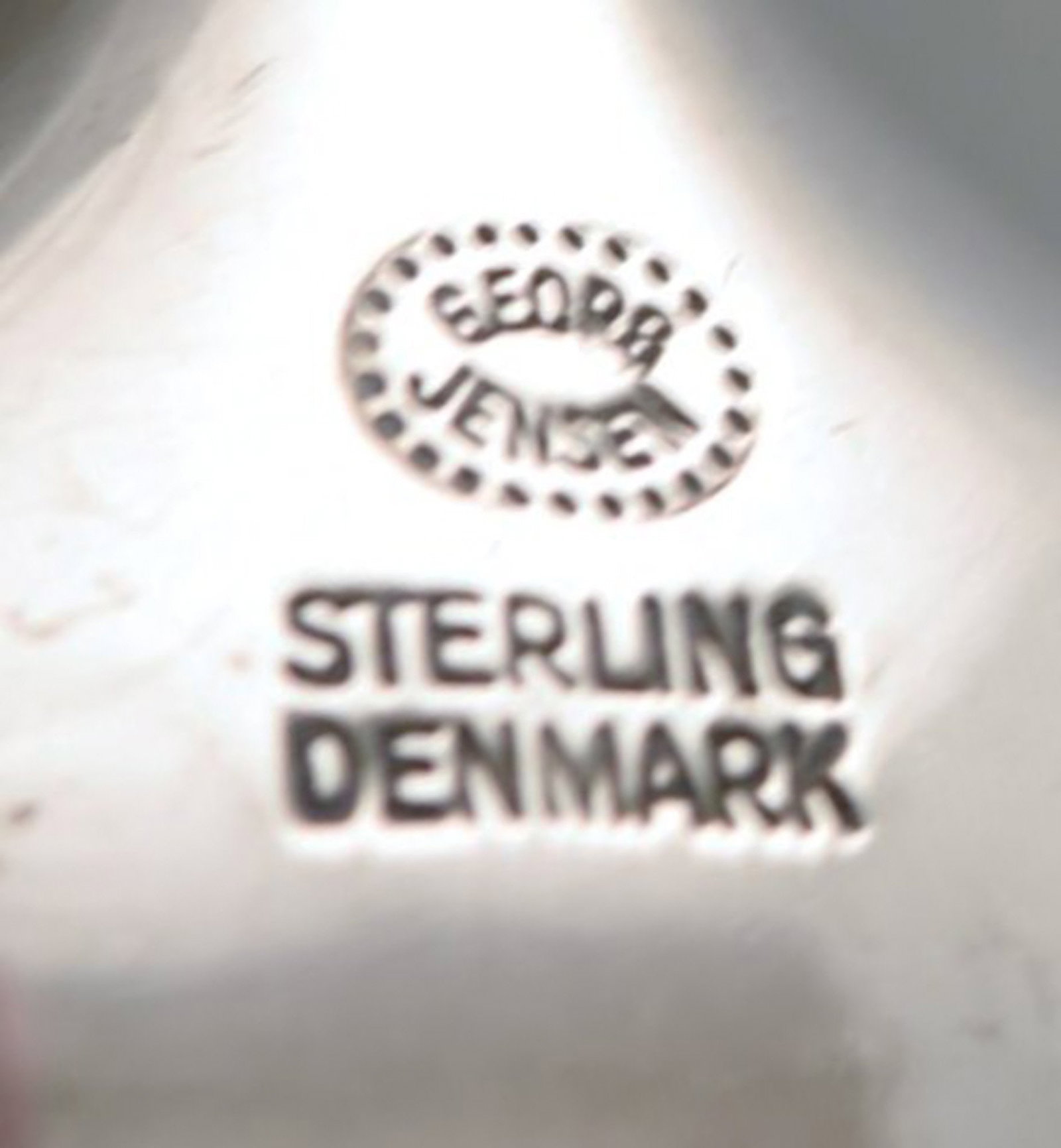 Tias Eckhoff for Georg Jensen. "Cypress" dessert spoon in sterling silver. - 3