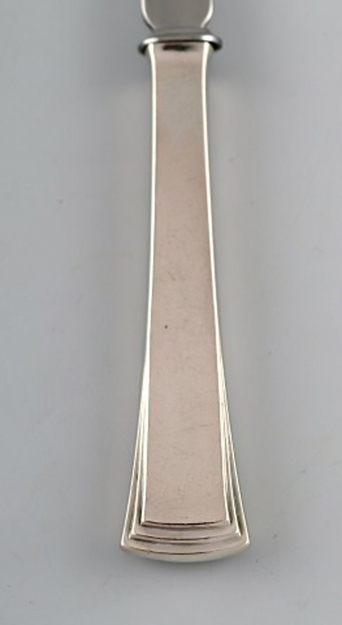 Evald Nielsen number 32 salad set in silver (830) and stainless steel. - 2