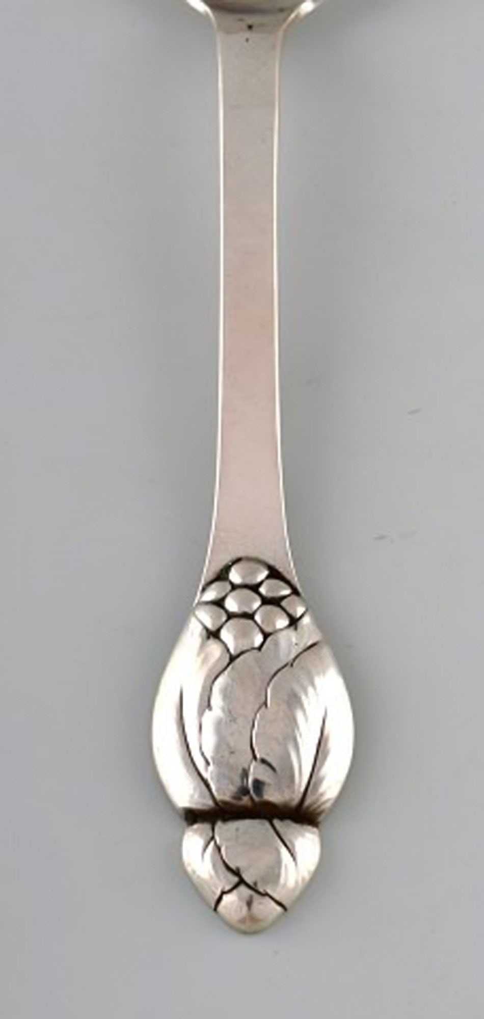 Evald Nielsen number 6, serving spoon in all silver. 1920's. Two pieces in stock. - 2