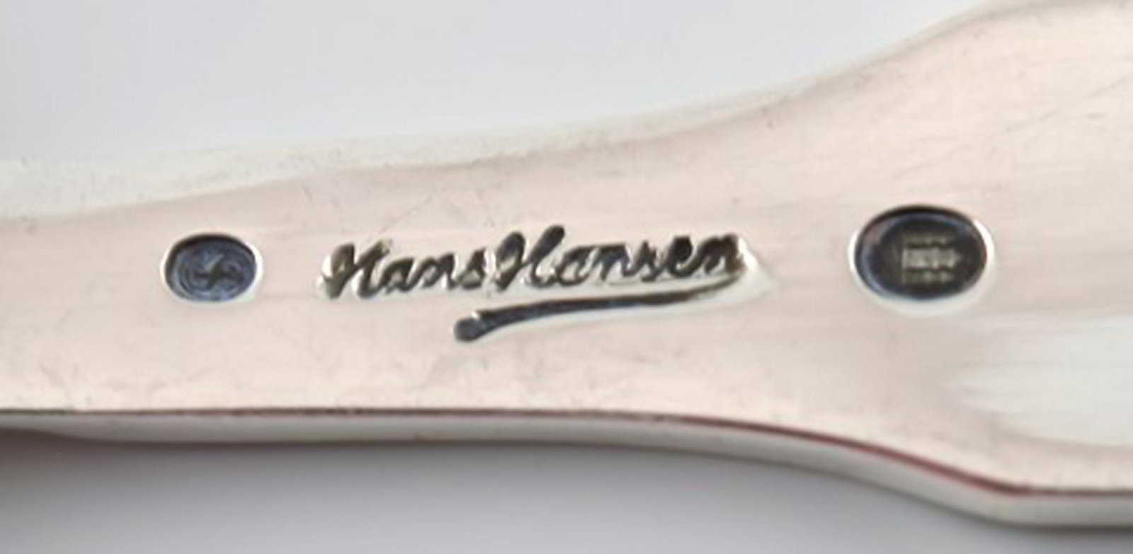 Hans Hansen silverware number 2. Sugar spoon in all silver. - 4