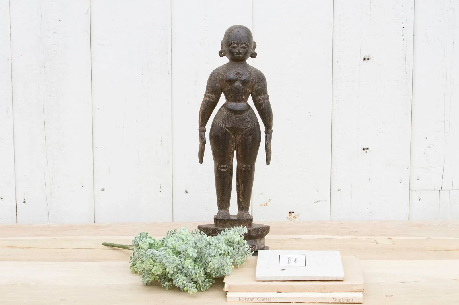 Antique Finely Carved Indian Statue - 12