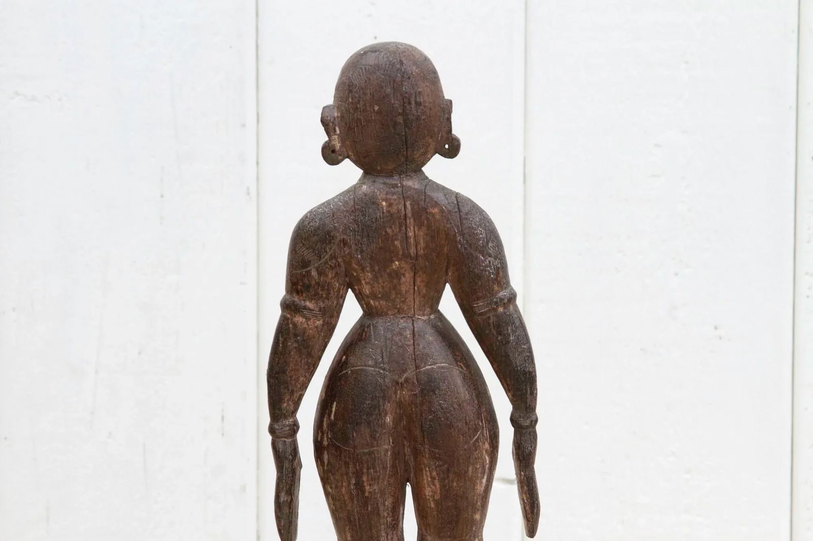 Antique Finely Carved Indian Statue - 5