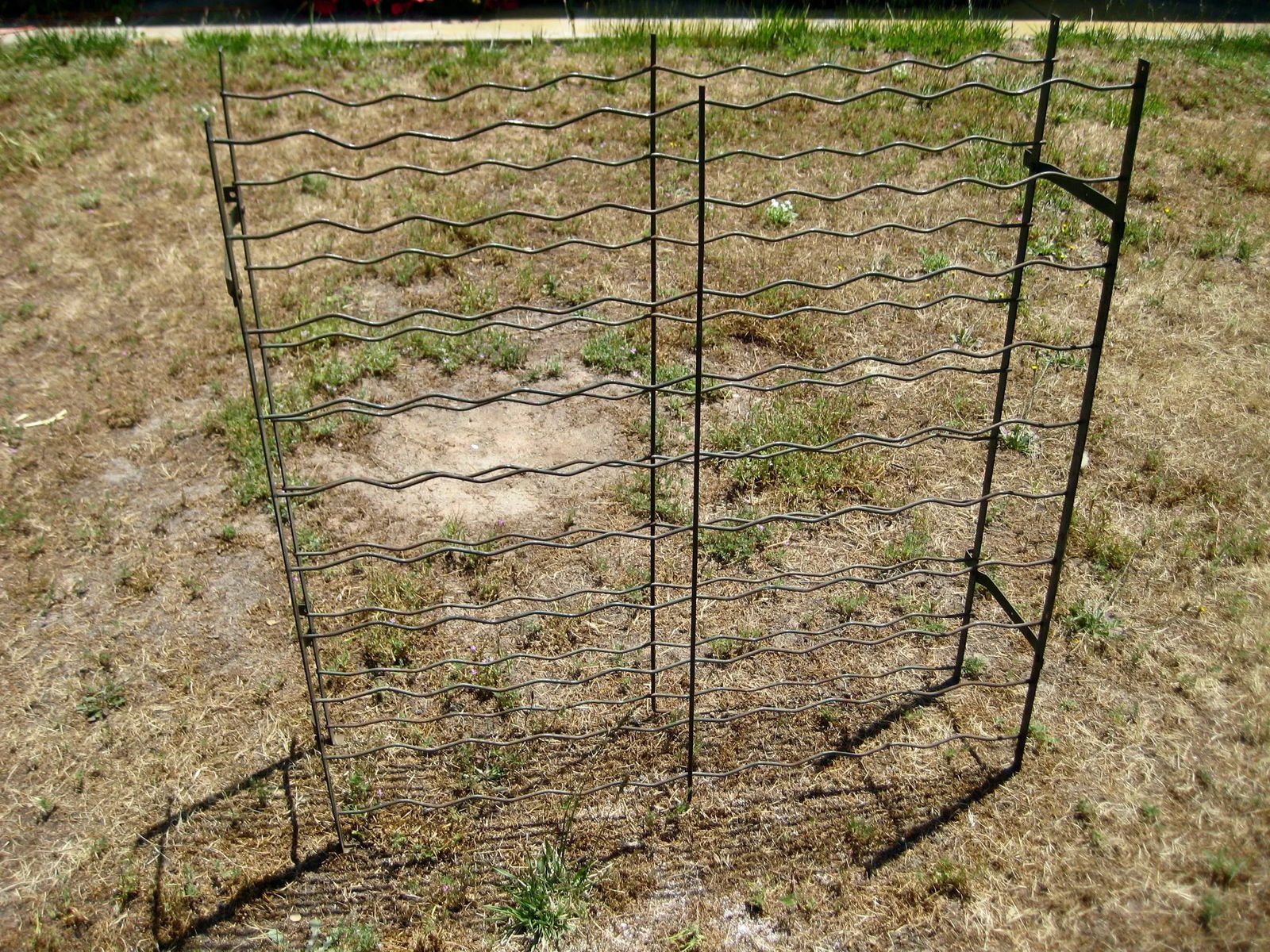 French Country Iron Folding Wine Rack Circa 1920 - 2