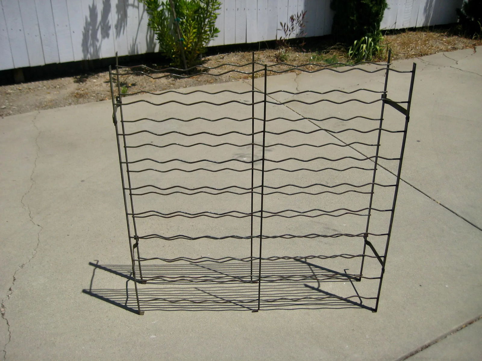 French Country Iron Folding Wine Rack Circa 1920 - 4