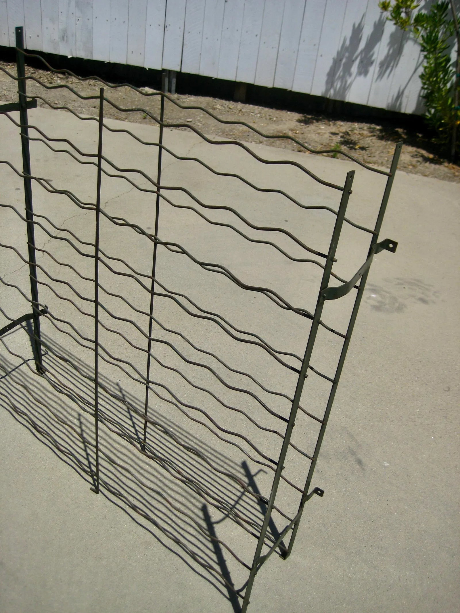 French Country Iron Folding Wine Rack Circa 1920 - 6