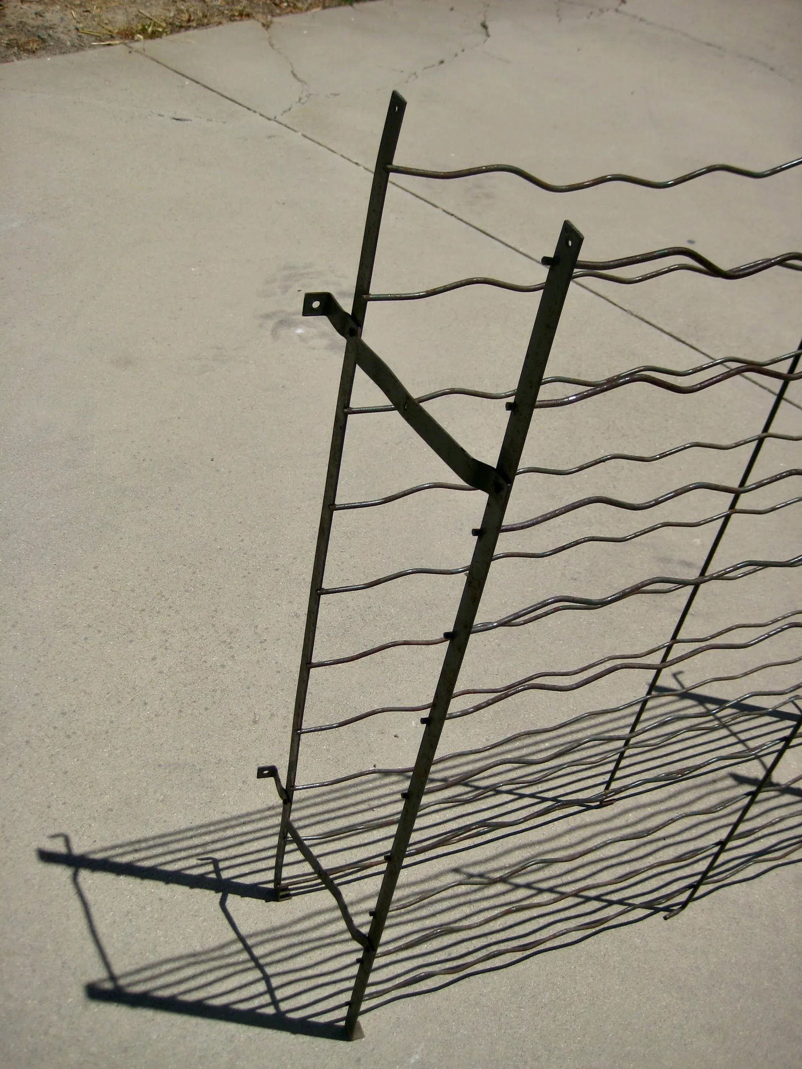 French Country Iron Folding Wine Rack Circa 1920 - 7
