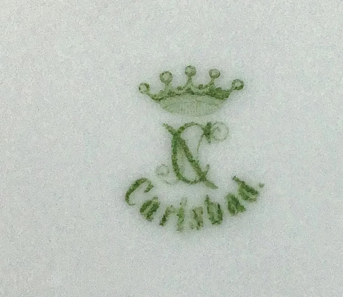 Rare Antique Carlsbad Austrian Plate Set Victorian Ladies Set of 4 - 12