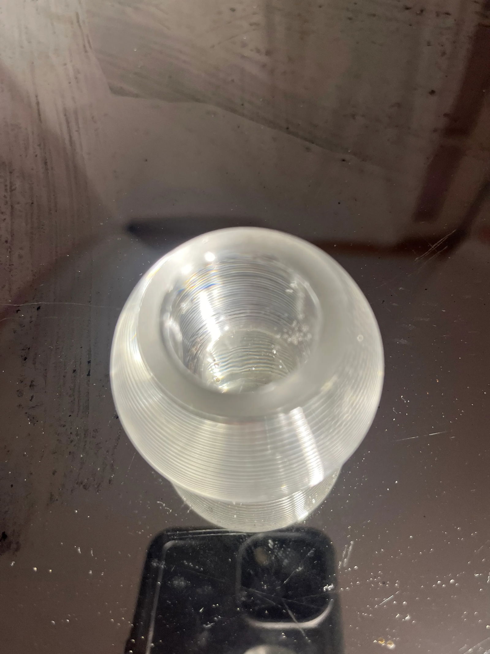 Late 19th Century Edwardian English Blown Glass Match Holder and Strike - 2