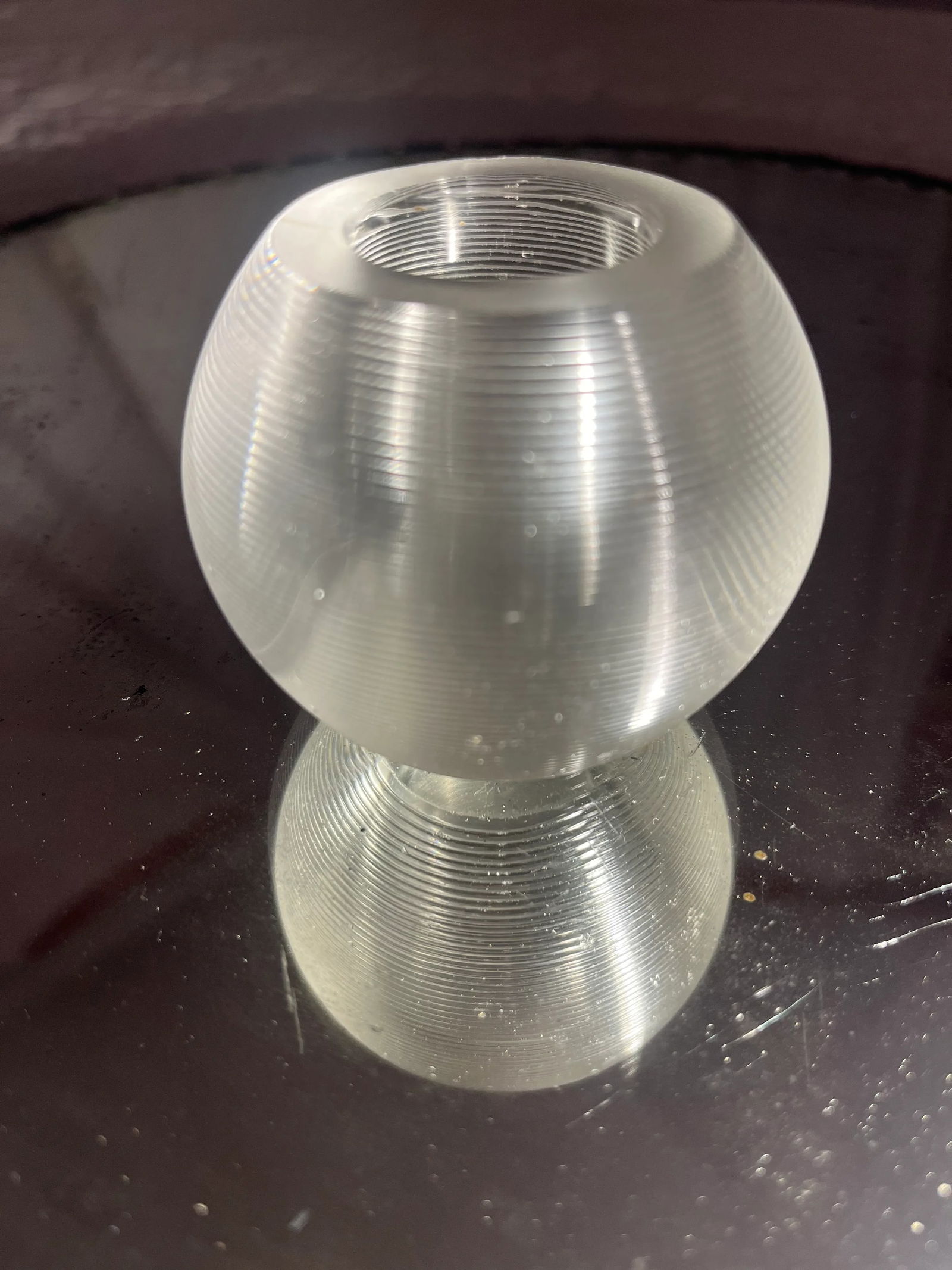 Late 19th Century Edwardian English Blown Glass Match Holder and Strike - 4