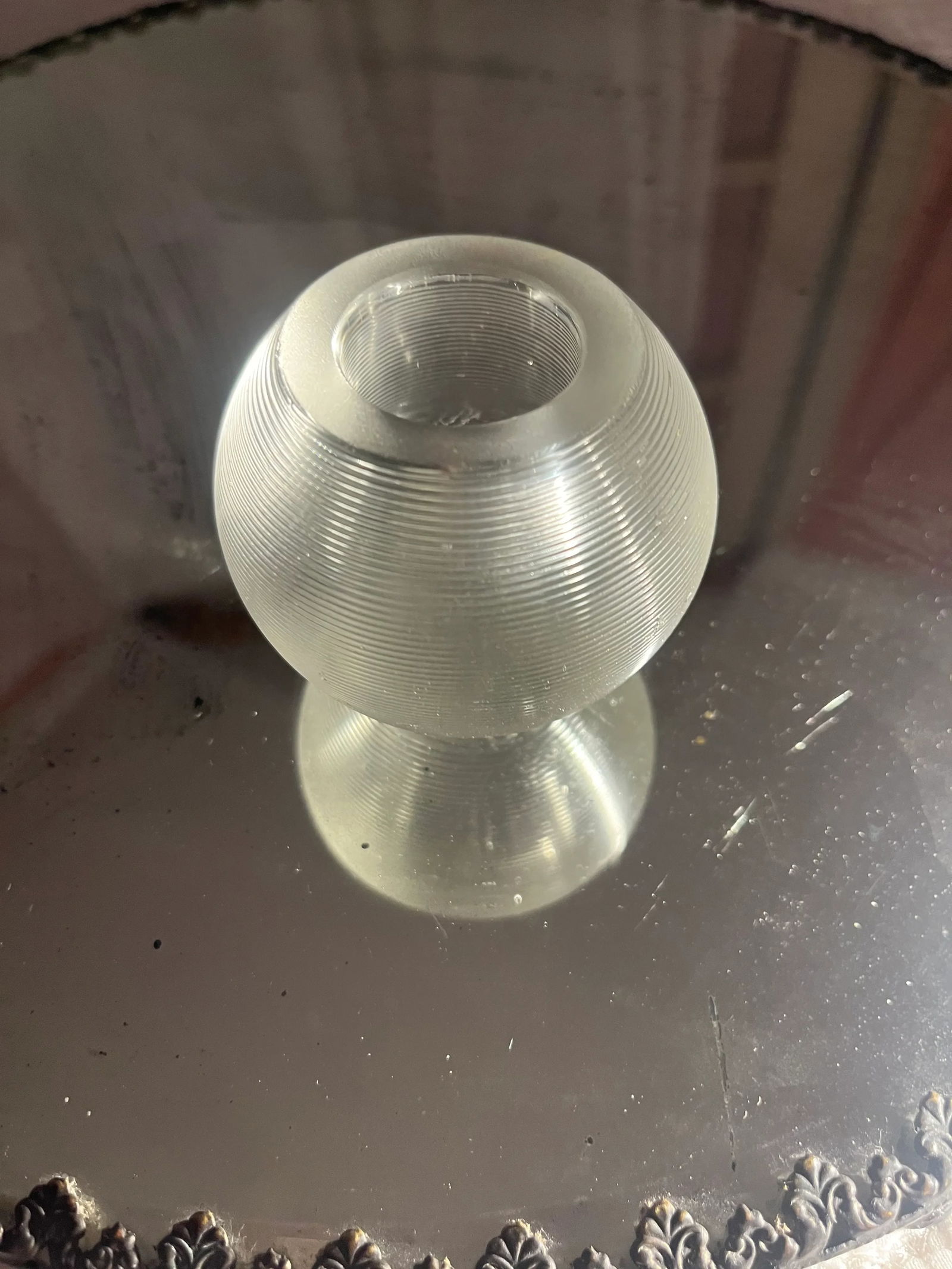 Late 19th Century Edwardian English Blown Glass Match Holder and Strike - 5