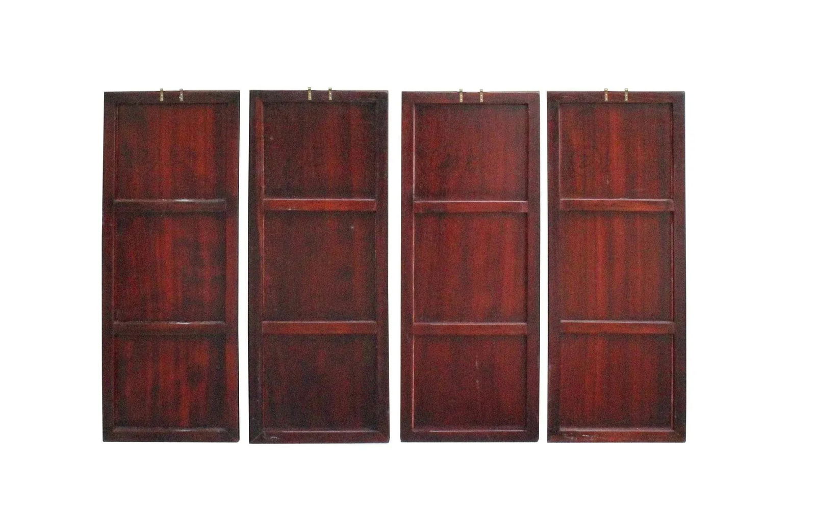 Chinese Flower Birds Huali Boxwood Motif Wall Panels - Set of 4 - 4