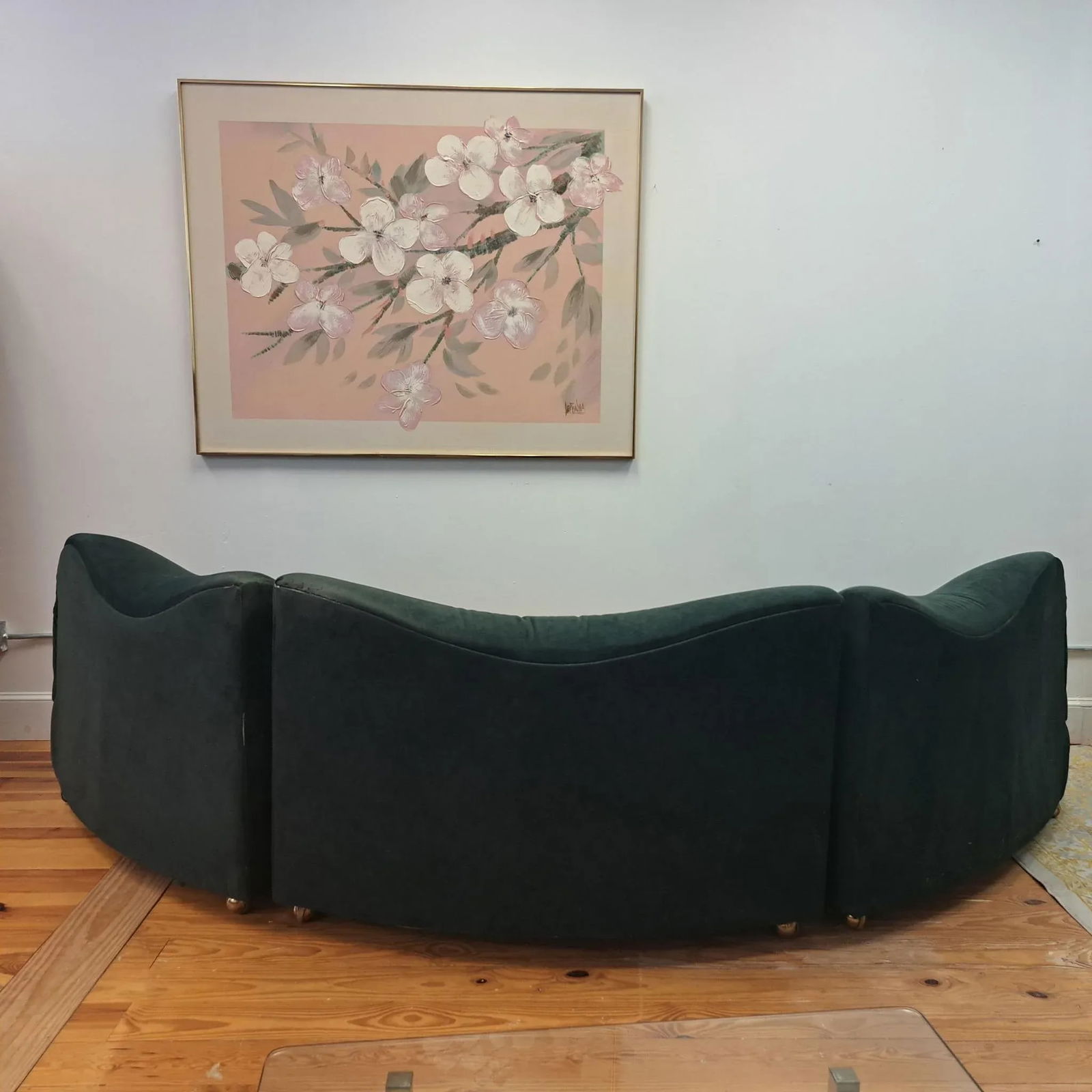1990s Curved and Sculptural Postmodern Sectional and Ottoman - 4
