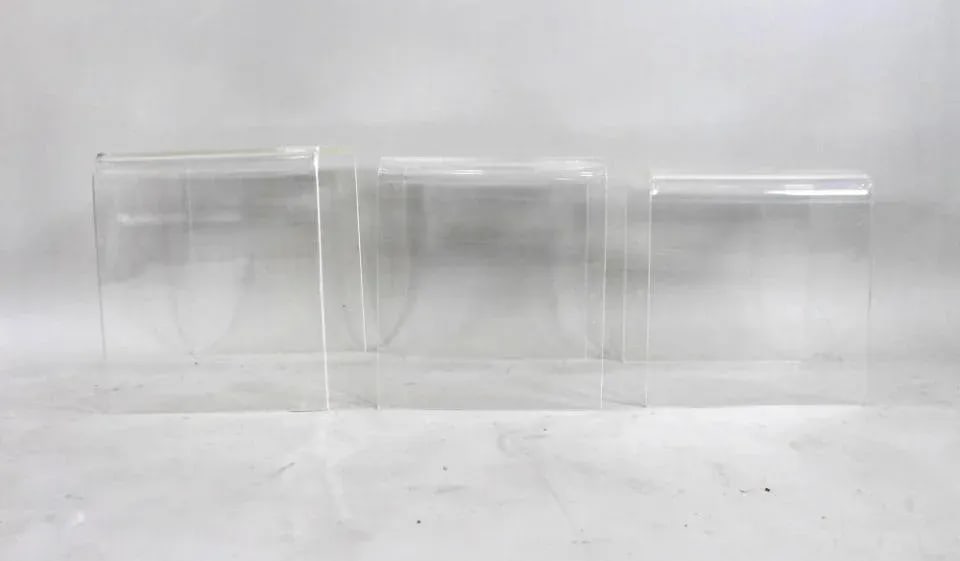 Set of 3 Lucite Nesting Tables Mid Century Modern - 4