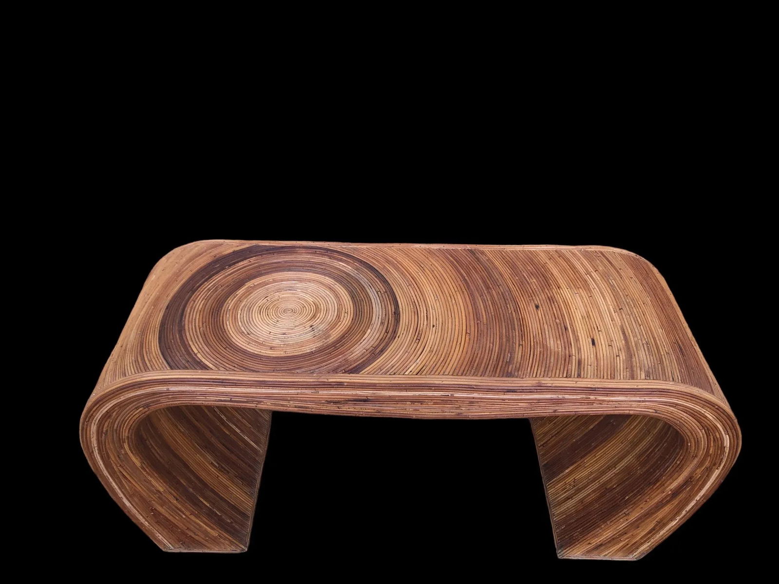 1970s Gabriella Crespi Style Pencil Reed Console Table. - 6