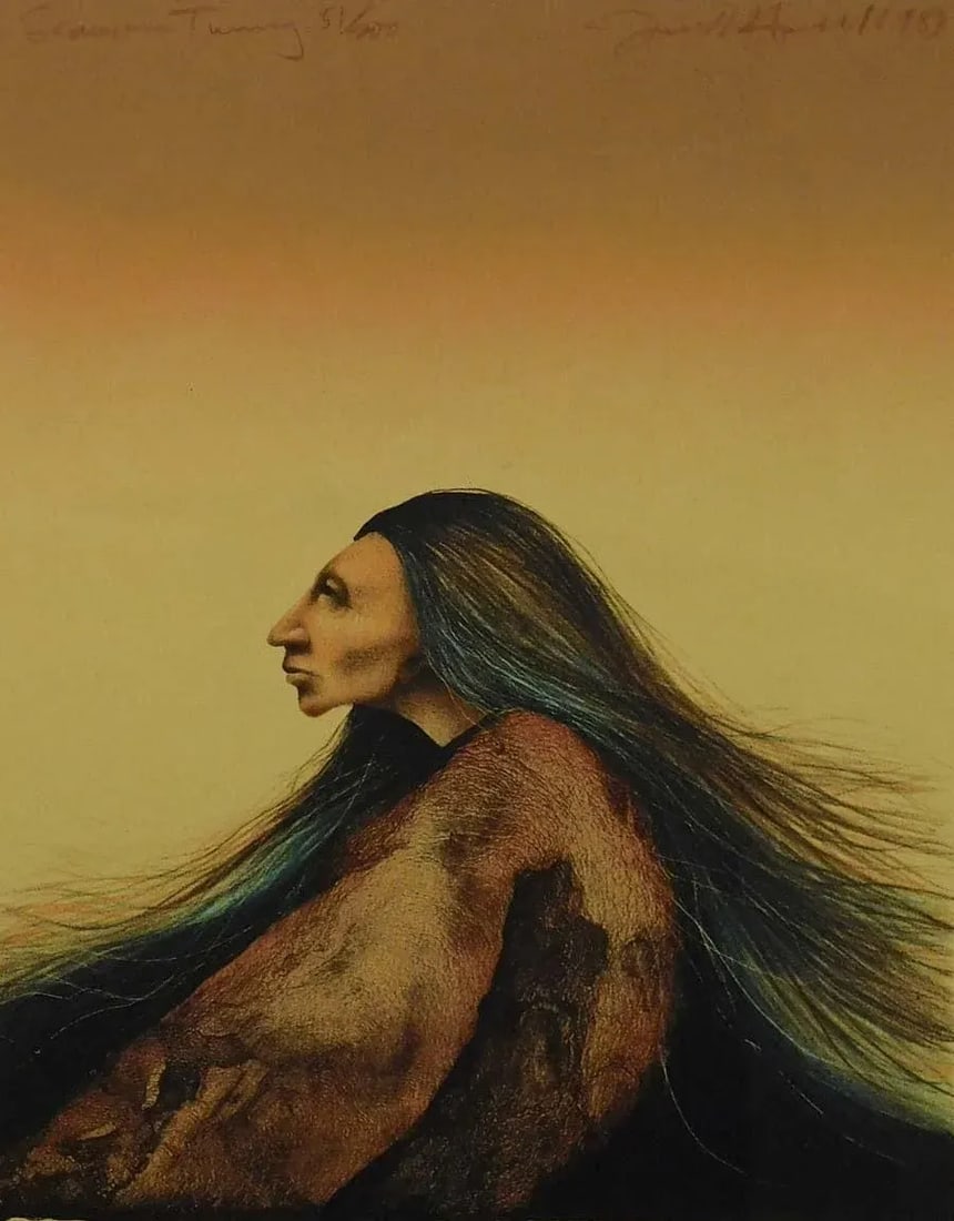 1980s Frank Howell Seasons Turning Original Color Framed Hand Signed #51 - 2