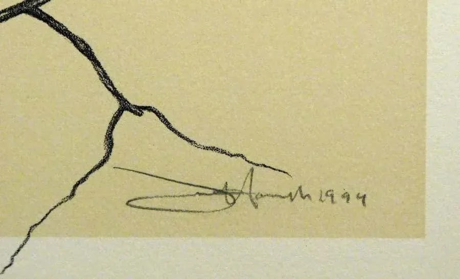 1990s Frank Howell "Dalton Canyon Winter Sparrow" Framed Hand Signed and Numbered Print - 4