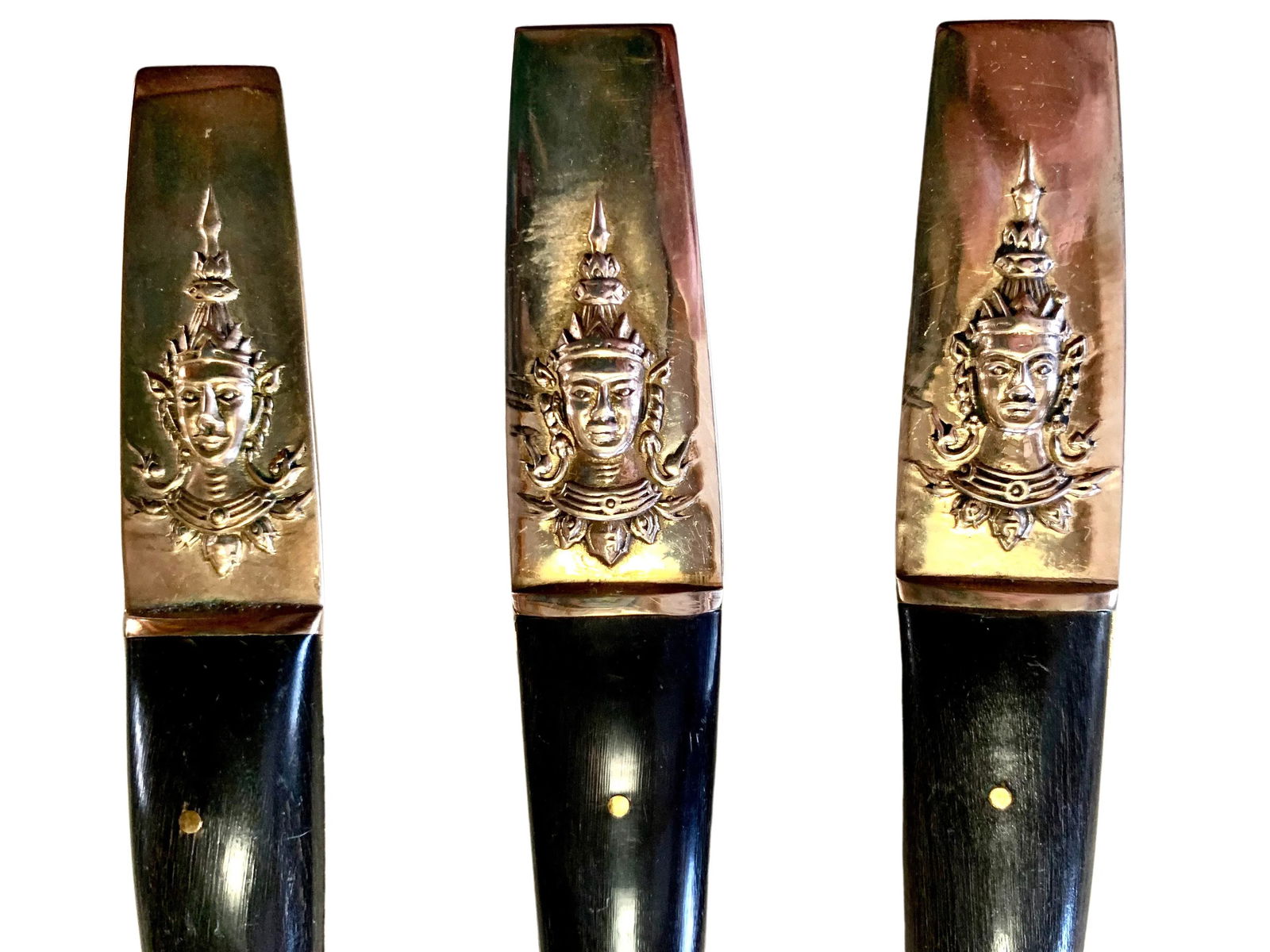 1960's Siam Thailand Rosewood & Brass Flatware Set - 132 Pcs. - 4