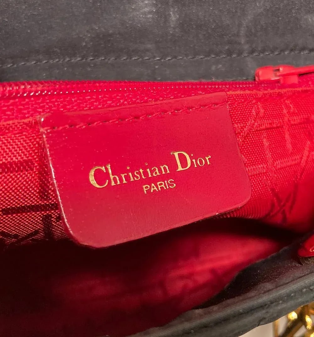 Christian Dior Black Nylon Mini Lady Dior Bag - 7