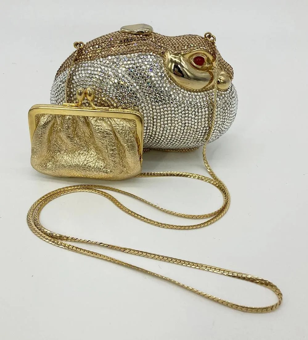 Judith Leiber Swarovski Crystal Rabbit Minaudiere - 3