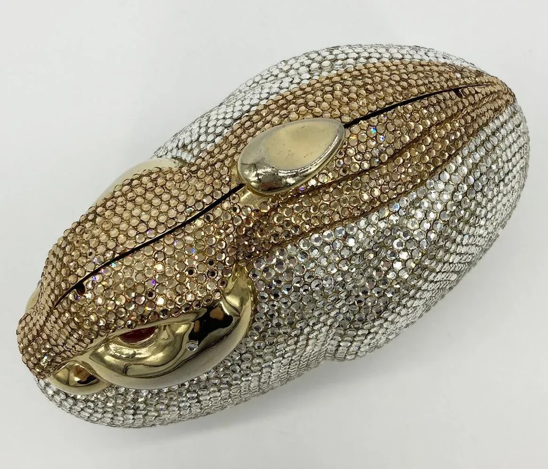 Judith Leiber Swarovski Crystal Rabbit Minaudiere - 7