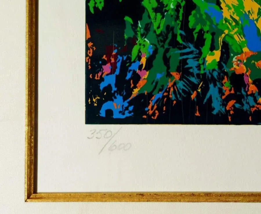 LeRoy Neiman "American Gold" Hand Signed & Numbered Olympic Serigraph - 4