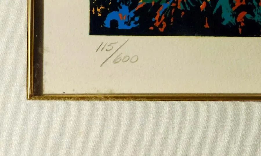 LeRoy Neiman "American Gold" Hand Signed & Numbered Serigraph Sports Olympic 115 - 3