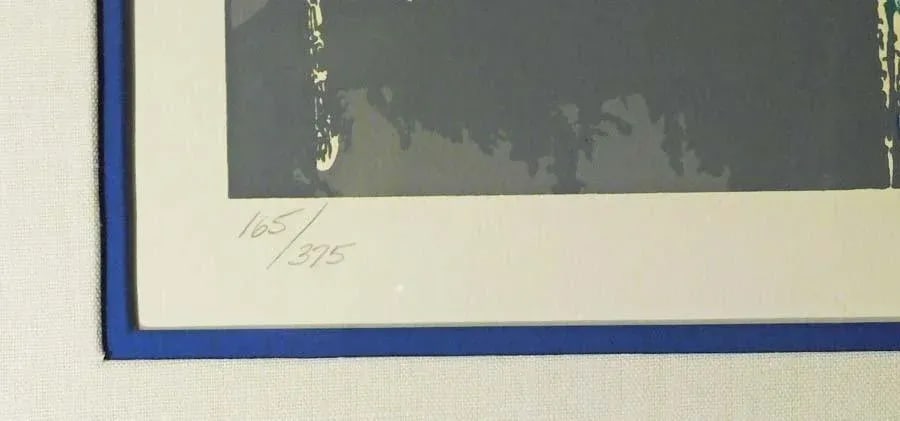 LeRoy Neiman Bistro Garden Serigraph Sn Silkscreen With Custom Framed - 4