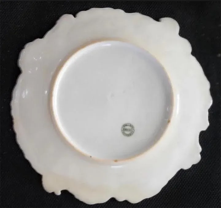 Viennese Porcelain China Serving Bowl & 8 Plates - Leonard Vienna Austria - 10