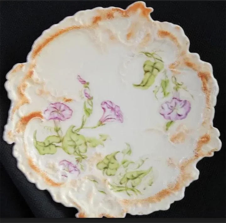 Viennese Porcelain China Serving Bowl & 8 Plates - Leonard Vienna Austria - 6