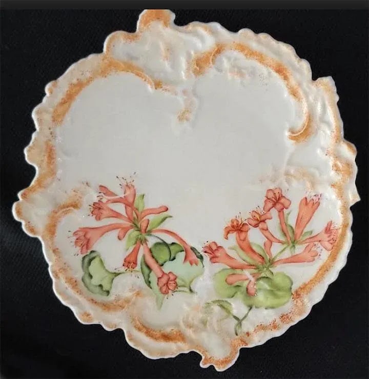 Viennese Porcelain China Serving Bowl & 8 Plates - Leonard Vienna Austria - 8