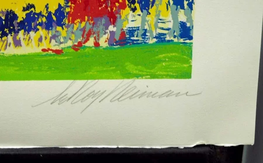 LeRoy Neiman Opening Ceremonies XXIII Olympiad 1984 Unframed Coa Hand Signed - 4