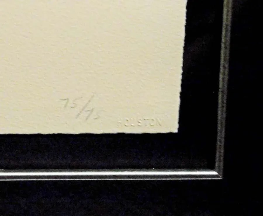 R.C.Gorman "Gala I" Original Lithograph on Paper Artwork Framed - 3