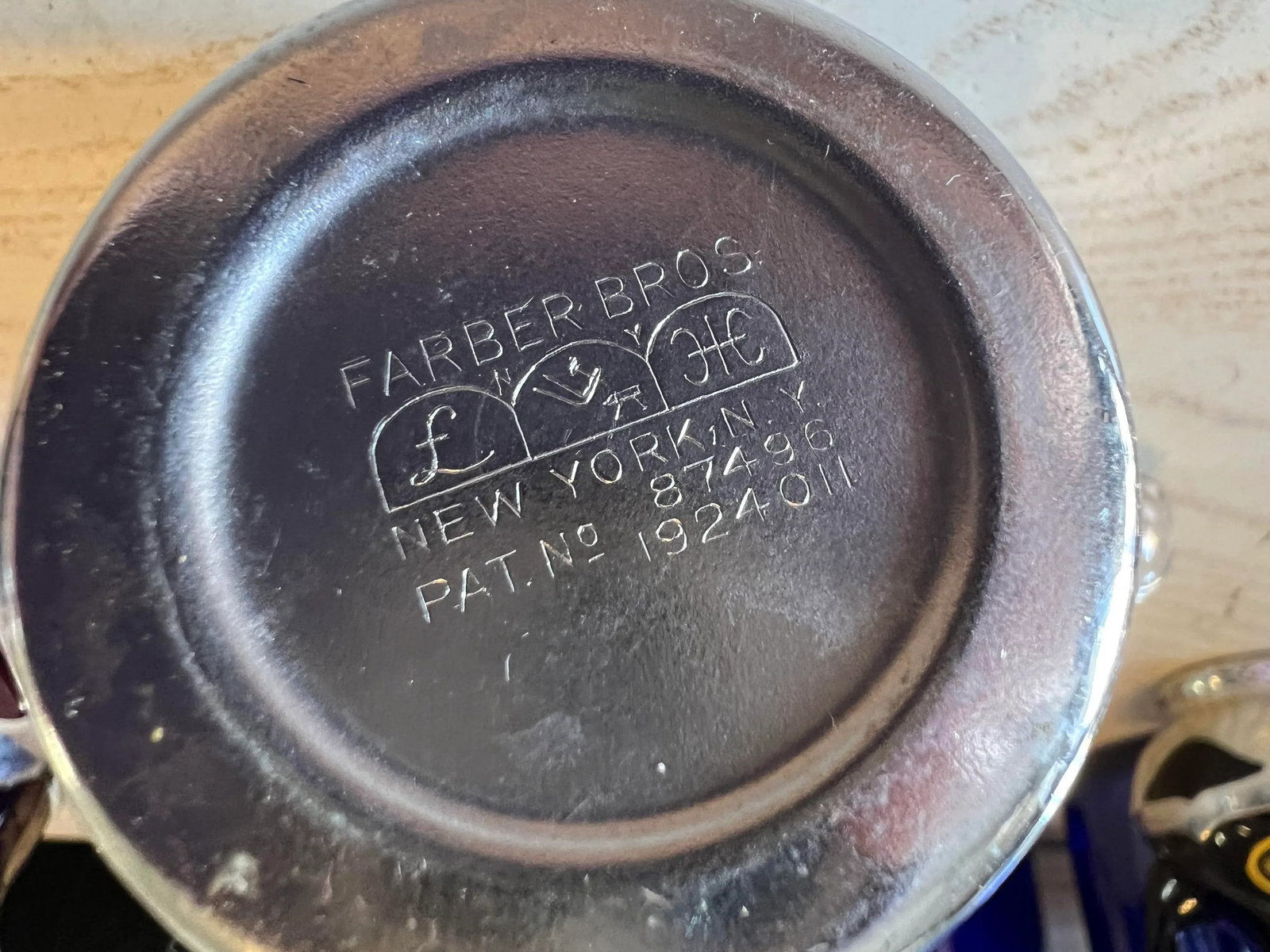 Vintage Purple Cambridge Glass Condiments Set of 5 - 10