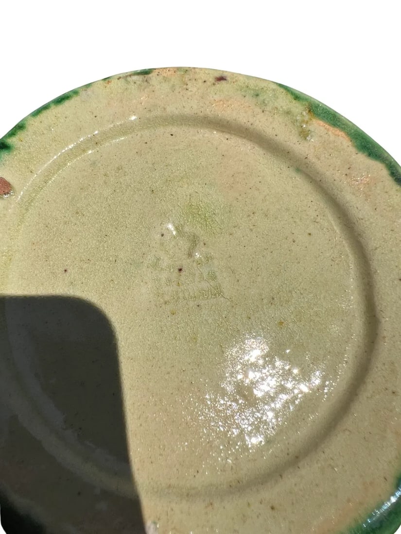 19th Century, Faux Bois Majolica Ewer W/ Acorn & Foliate Design - 11