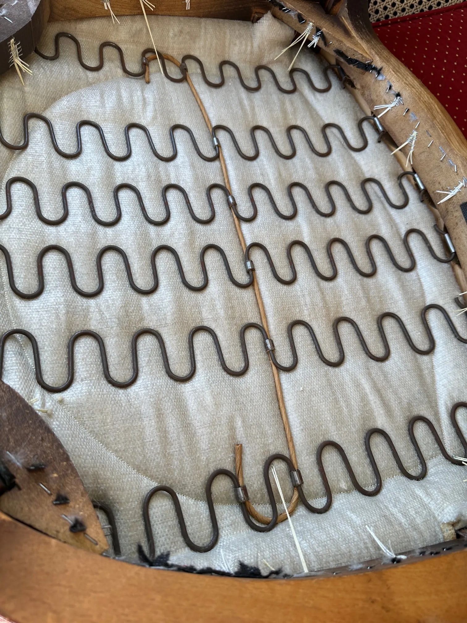 Antique French Louis XV Cane Back Berger's Chairs-A Pair - 11