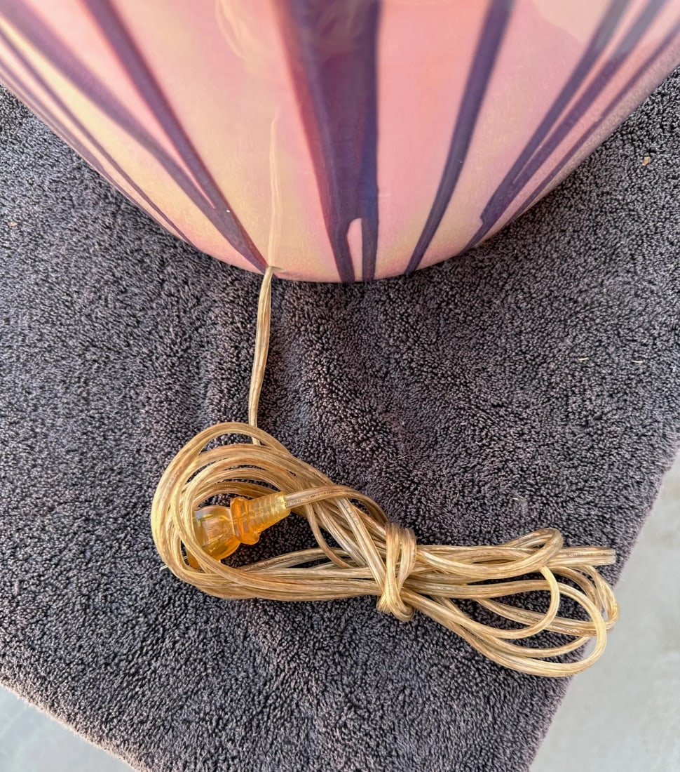 Vintage Iridescent Drip Glaze Ginger Jar Table Lamps-A Pair - 11