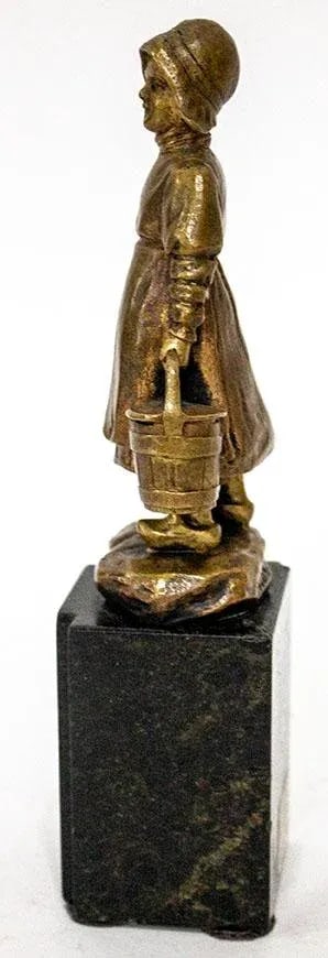 Victor Seifert German 1870-1953 Art Nouv Bronze"Trinkender Frauenakt" Dutch GLRL - 3