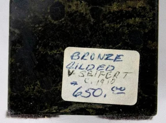 Victor Seifert German 1870-1953 Art Nouv Bronze"Trinkender Frauenakt" Dutch GLRL - 7