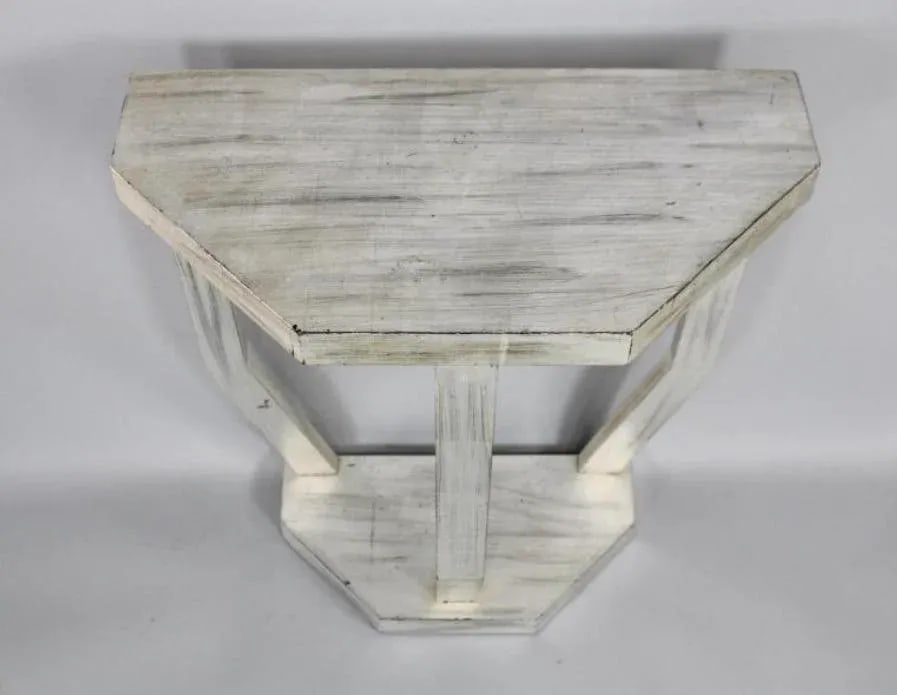 1960s Art Deco Mirror and Console Hall Table in Silver and Black - 2