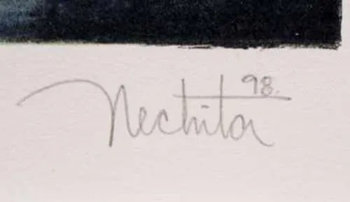 Alexandra Nechita "Angels Glow in the Dark" Signed Art Lithograph - 2