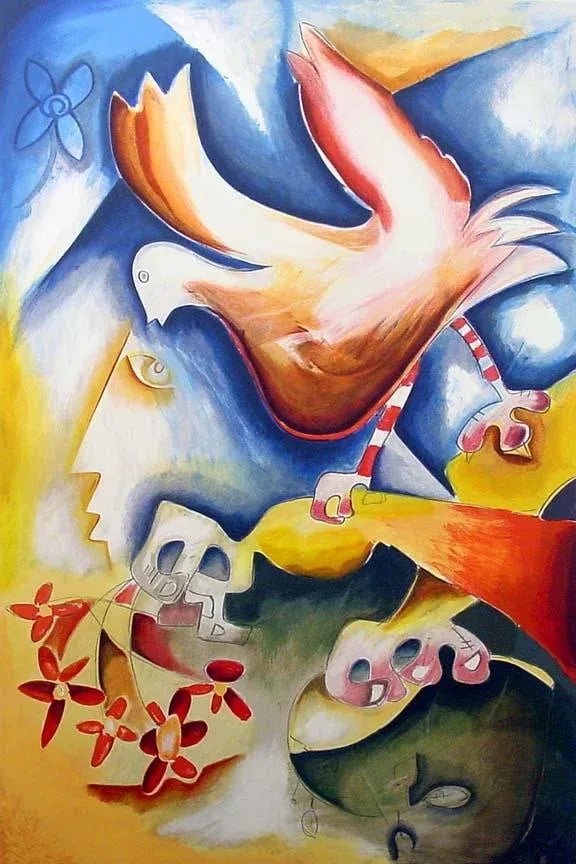 Alexandra Nechita "Sprinkle the Joy of Peace" Signed Original Lithograph - 4