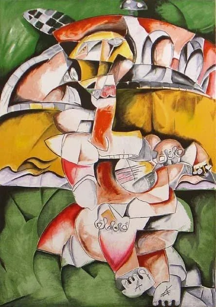 Alexandra Nechita "No Bridge Too Far" Signed Lithograph Art - 5