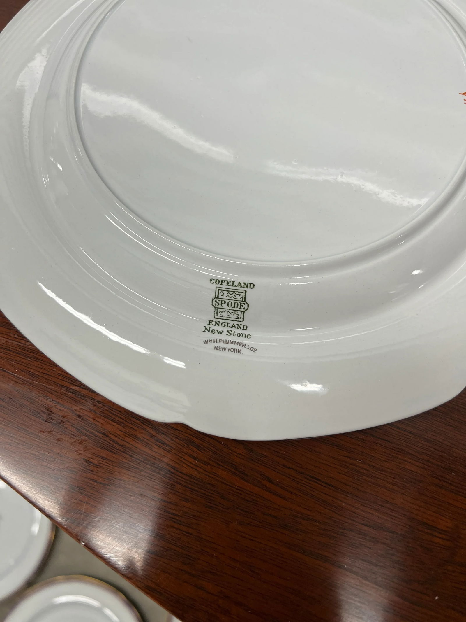 Set of 10, Antique Copeland Spode Armorial Dinner Plates C. 1950 - 4