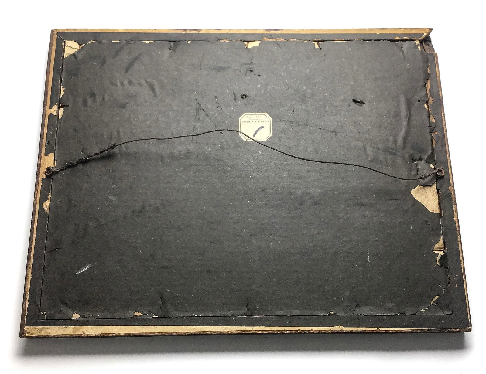 Original Etching or Engraving of the Group of Monks Fishing by Wd Sadler 1908 - 7