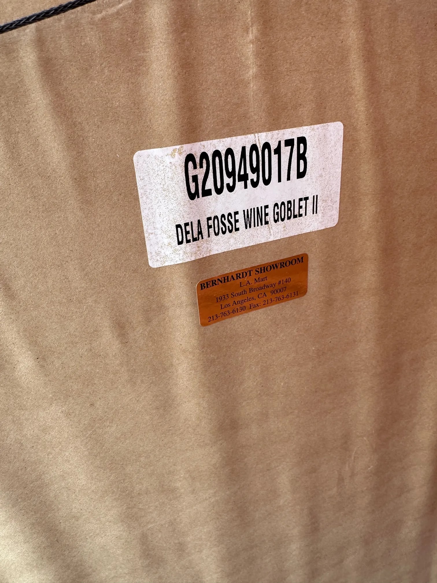 Pair of Bernhardt De La Fosse Wine Goblet Prints 1 & 2 - 7