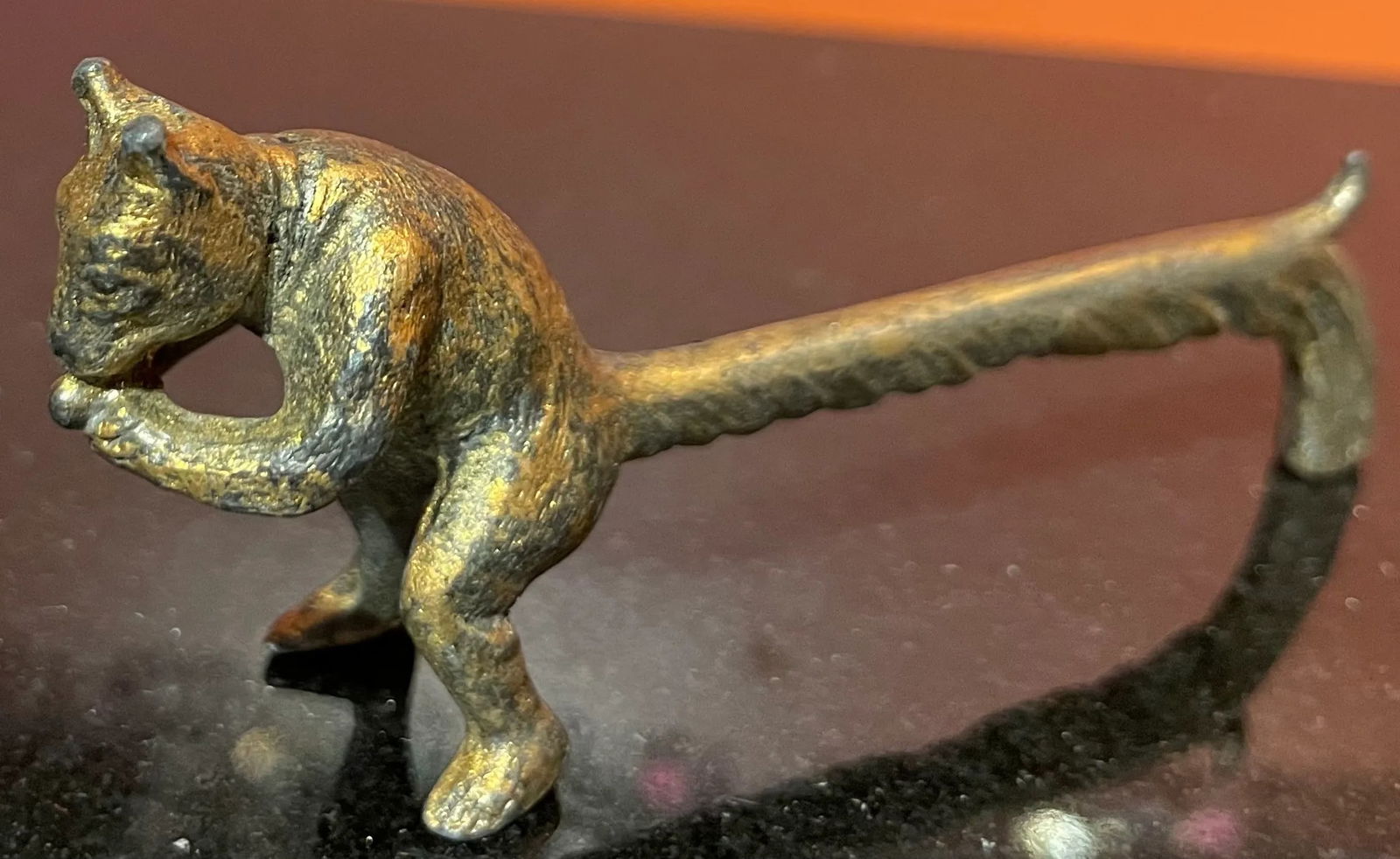 Set of 6 Animalia French Bronzed Knife Rests - 3