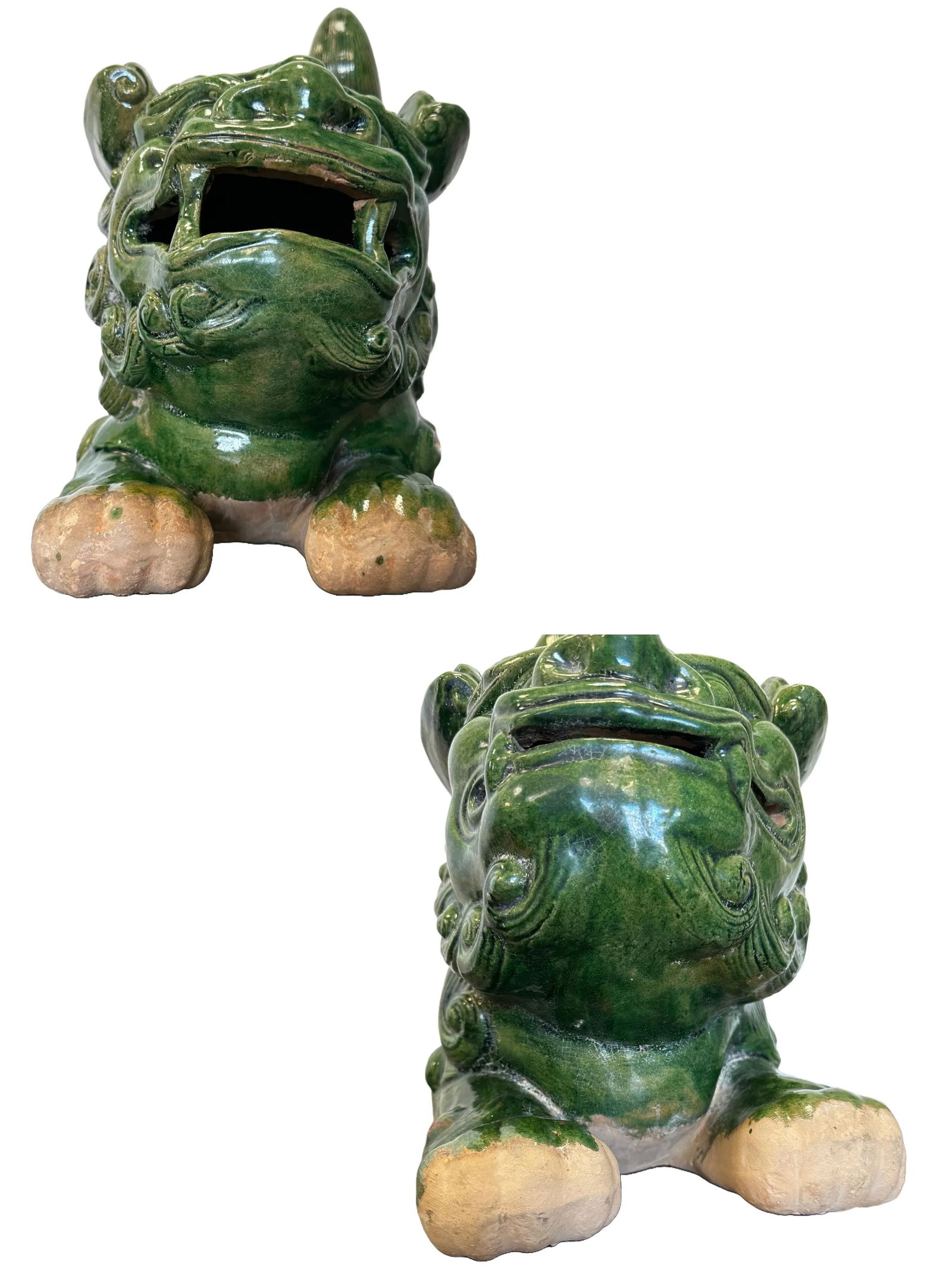 Mid 20th Century Chinese Foo Dogs - a Pair - 8