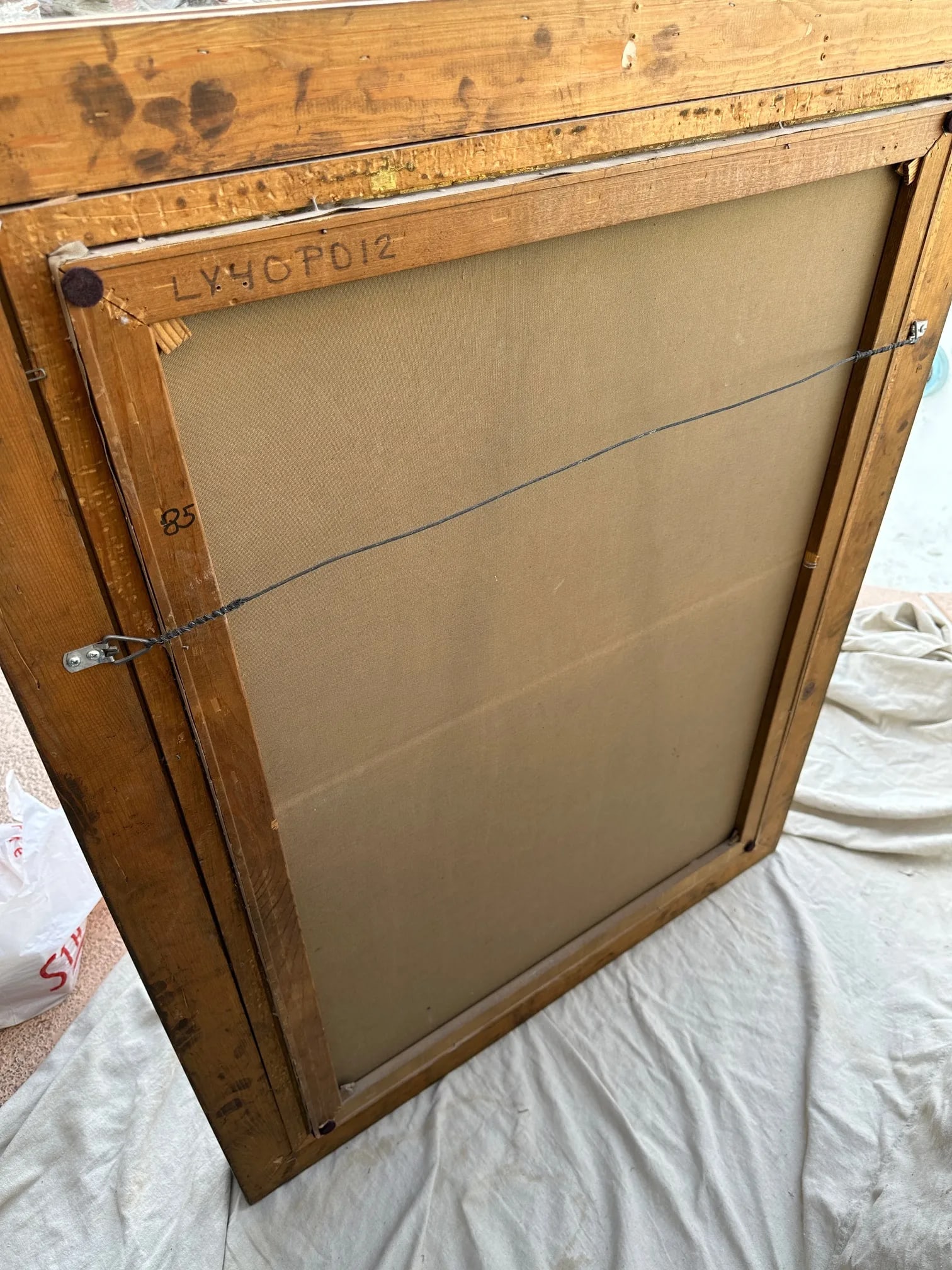 Large Oil on Canvas of Shoe Shine Boys Signed Edwards - 10