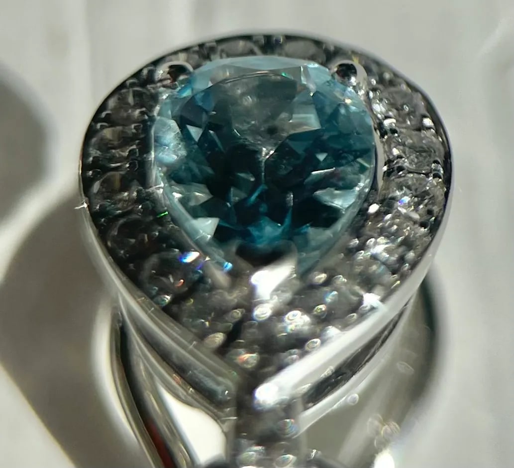 Pair of Bucherer Gold Diamond Topaz Peridot Drop Earrings - 5