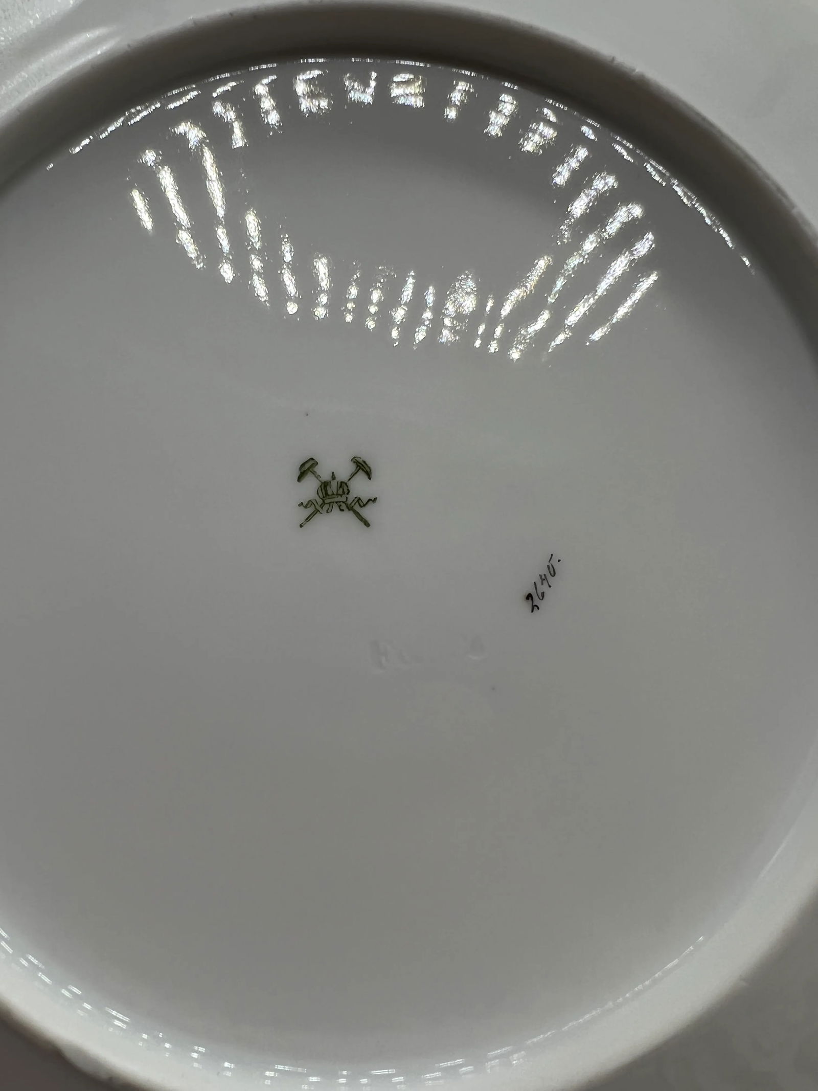 (10) Ten Fischer & Mieg Pirkenhammer Gilt Vine Encrusted Porcelain Dinner Plates - 5